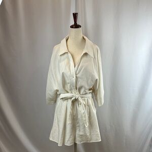 Le Lis Cream Jumpsuit